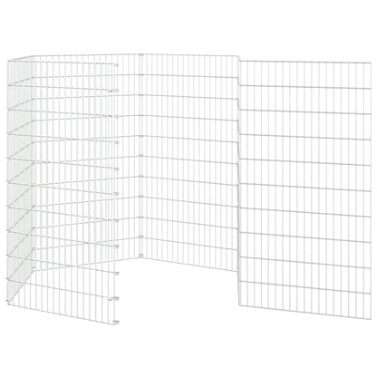 Free Range Animal Enclosure 6-Panel 54x100 cm Galvanised Iron
