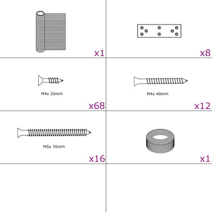 Chicken Coop Extension 268x100x190 cm Metal