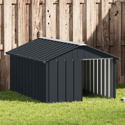 Dog House Anthracite 116.5x153x81.5 cm Galvanised Steel