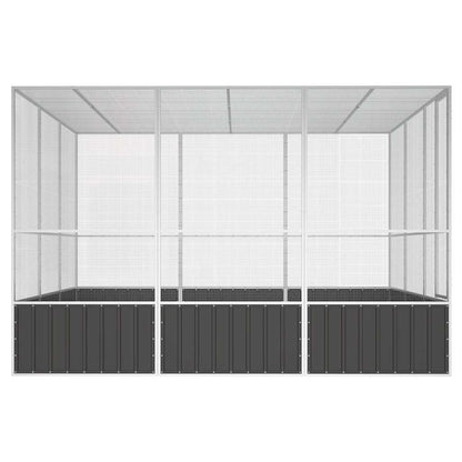 Bird Cage Anthracite 302.5x324.5x211.5 cm Galvanised Steel