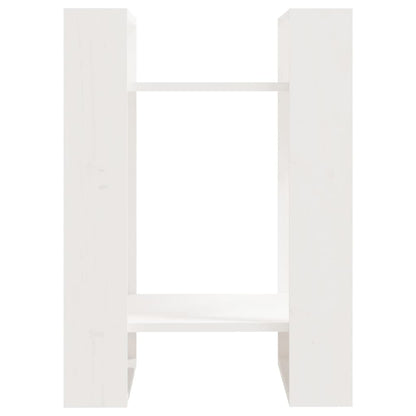 Book Cabinet/Room Divider White 41x35x57 cm Solid Wood Pine