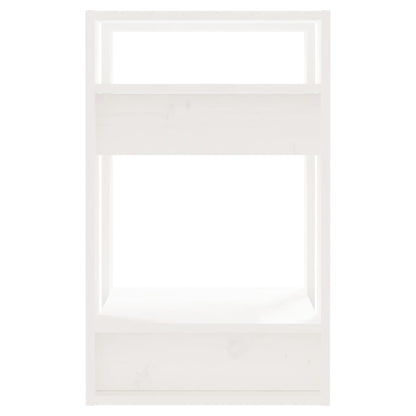 Book Cabinet/Room Divider White 41x35x57 cm Solid Wood Pine
