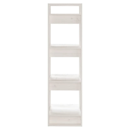 Book Cabinet/Room Divider White 41x35x125 cm Solid Wood Pine