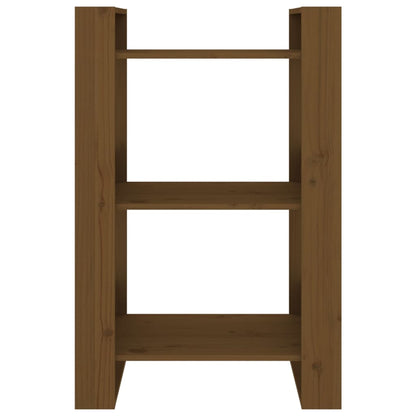 Book Cabinet/Room Divider Honey Brown 60x35x91 cm Solid Wood