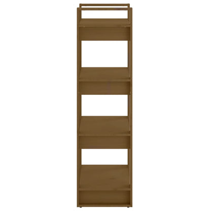 Book Cabinet/Room Divider Honey Brown 60x35x125 cm Solid Wood