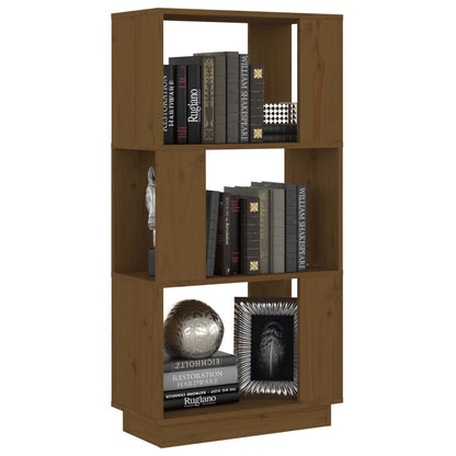 Book Cabinet/Room Divider Honey Brown 51x25x101 cm Solid Wood Pine