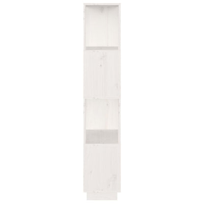 Book Cabinet/Room Divider White 51x25x132 cm Solid Wood Pine