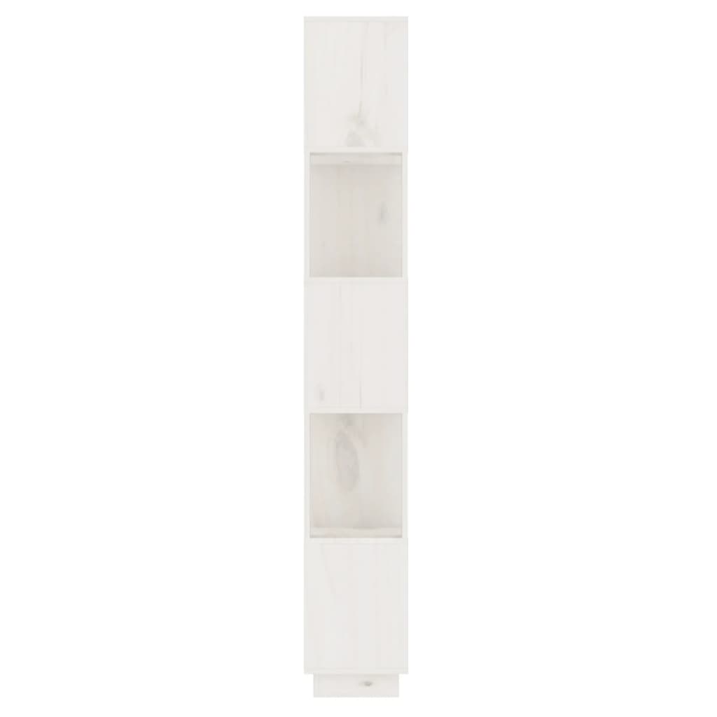 Book Cabinet/Room Divider White 51x25x163.5 cm Solid Wood Pine