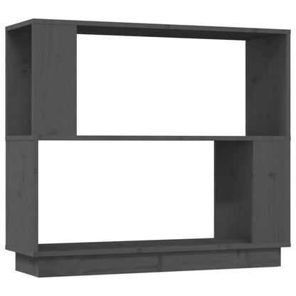 Book Cabinet/Room Divider Grey 80x25x70 cm Solid Wood Pine