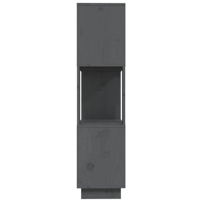 Book Cabinet/Room Divider Grey 80x25x101 cm Solid Wood Pine