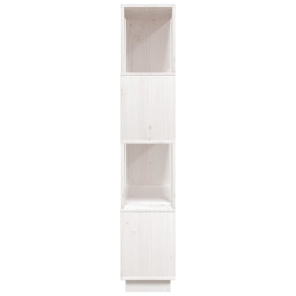 Book Cabinet/Room Divider White 80x25x132 cm Solid Wood Pine