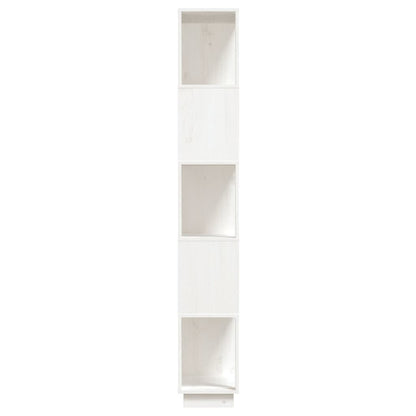 Book Cabinet/Room Divider White 80x25x163.5 cm Solid Wood Pine