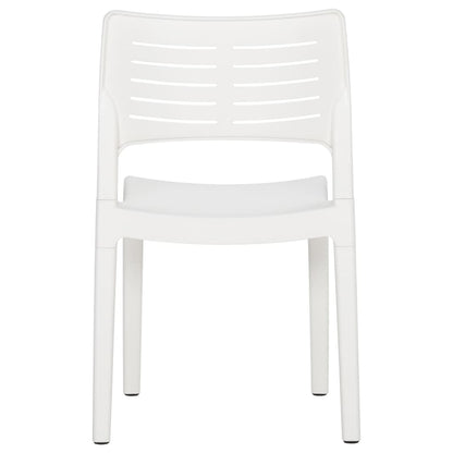 Garden Chairs 2 pcs White Polypropylene
