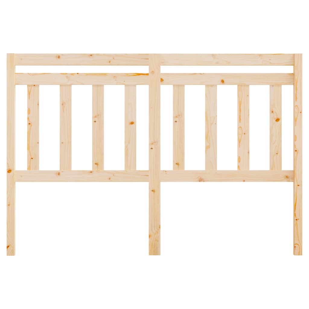 Bed Headboard 126x4x100 cm Solid Wood Pine