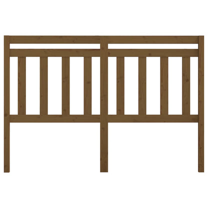 Bed Headboard Honey Brown 126x4x100 cm Solid Wood Pine