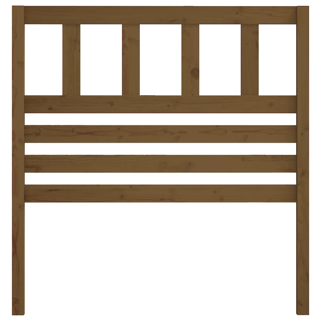 Bed Headboard Honey Brown 81x4x100 cm Solid Wood Pine