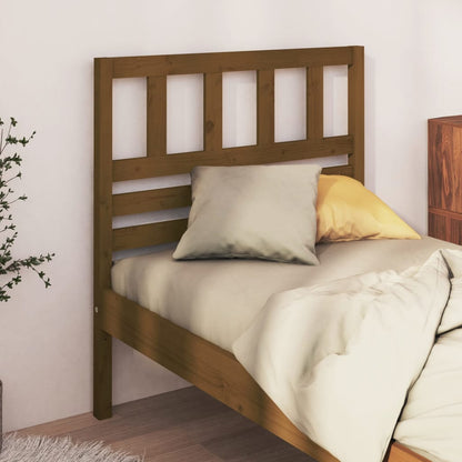 Bed Headboard Honey Brown 81x4x100 cm Solid Wood Pine
