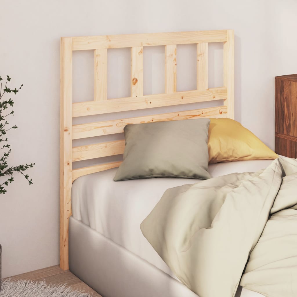 Bed Headboard 96x4x100 cm Solid Wood Pine