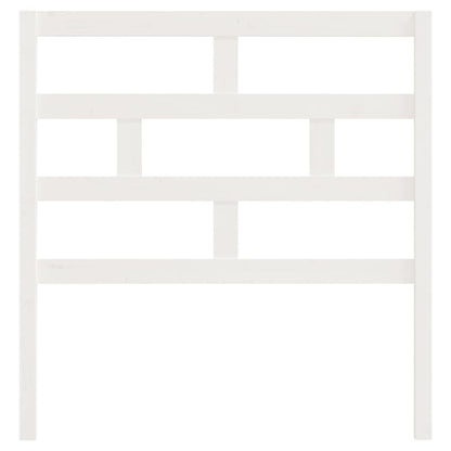 Bed Headboard White 96x4x100 cm Solid Wood Pine