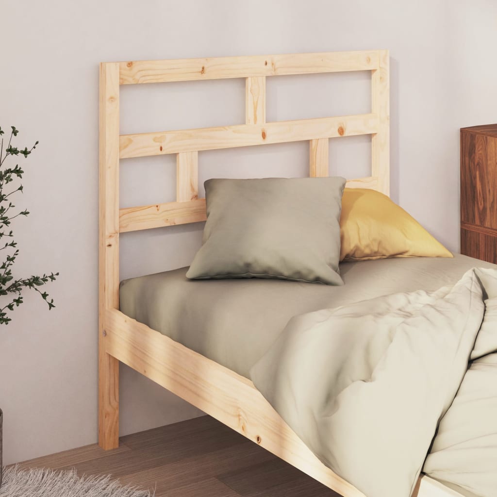 Bed Headboard 106x4x100 cm Solid Wood Pine