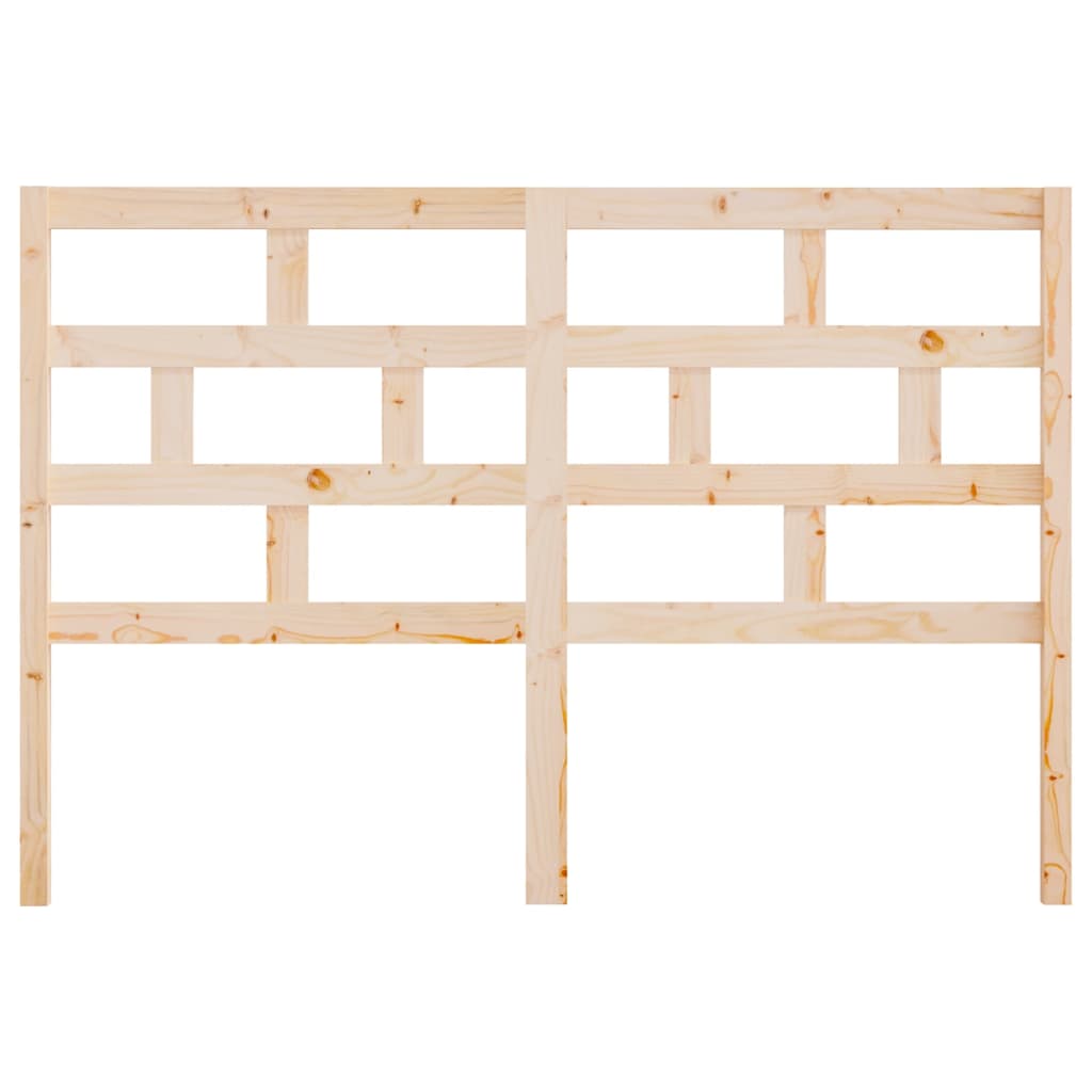 Bed Headboard 146x4x100 cm Solid Wood Pine