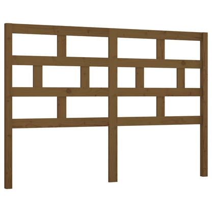 Bed Headboard Honey Brown 156x4x100 cm Solid Wood Pine