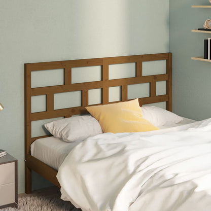 Bed Headboard Honey Brown 156x4x100 cm Solid Wood Pine