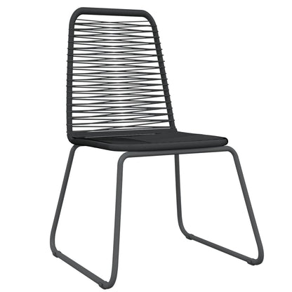 3 Piece Garden Dining Set Black