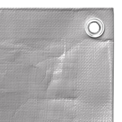 Tarpaulin 260 g/m² 6x6 m Grey HDPE