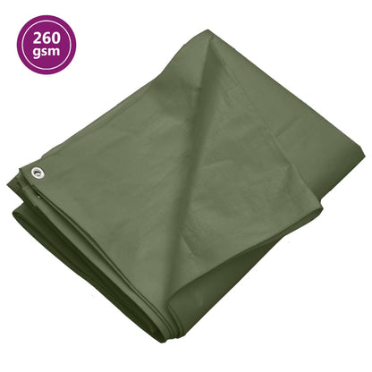 Tarpaulin 260 g/m² 4x8 m Green HDPE