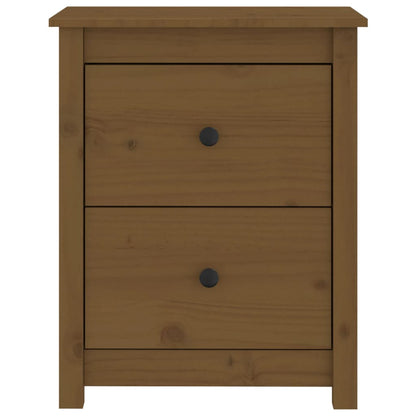 Bedside Cabinet Honey Brown 50x35x61.5 cm Solid Wood Pine
