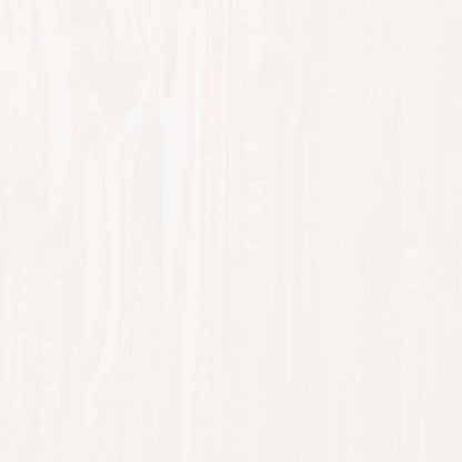 Bedside Cabinet White 40x35x61.5 cm Solid Wood Pine