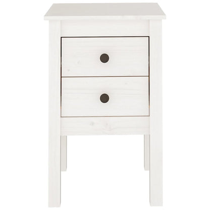 Bedside Cabinets 2 pcs White 40x35x61.5 cm Solid Wood Pine
