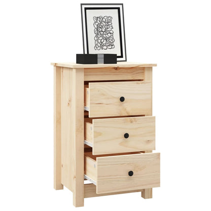 Bedside Cabinet 40x35x61.5 cm Solid Wood Pine