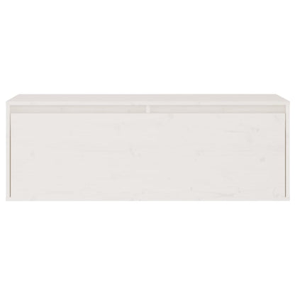 TV Cabinets 2 pcs White Solid Wood Pine