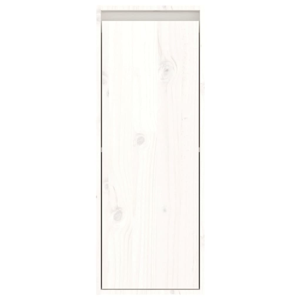 TV Cabinets 2 pcs White Solid Wood Pine