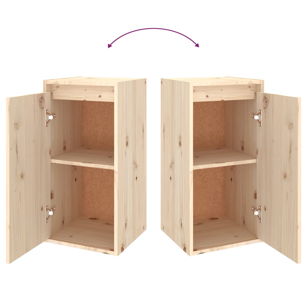 TV Cabinets 4 pcs Solid Wood Pine