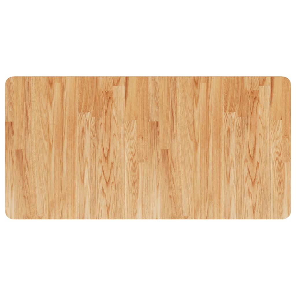 Bathroom Countertop Light Brown 100x50x1.5cm Treated Solid Wood