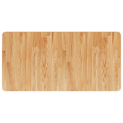 Bathroom Countertop Light Brown 100x50x1.5cm Treated Solid Wood