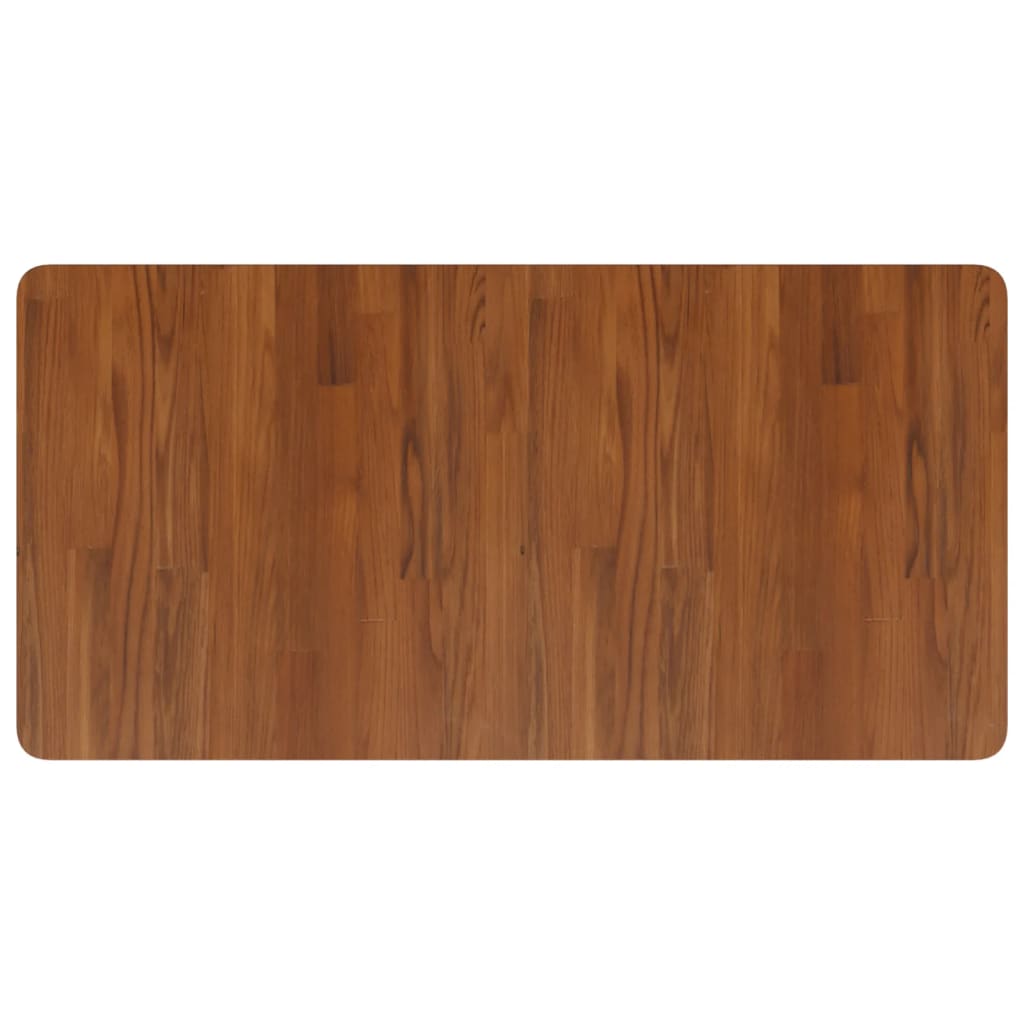Bathroom Countertop Dark Brown 100x50x1.5cm Treated Solid Wood