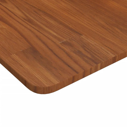 Bathroom Countertop Dark Brown 100x50x1.5cm Treated Solid Wood
