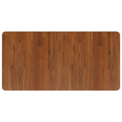 Bathroom Countertop Dark Brown 100x50x2.5cm Treated Solid Wood