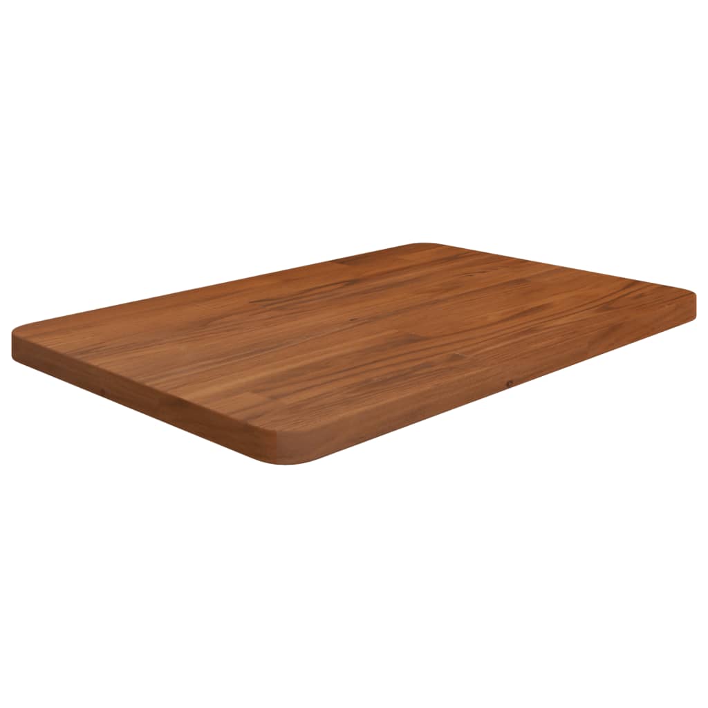 Bathroom Countertop Dark Brown 60x40x2.5cm Treated Solid Wood