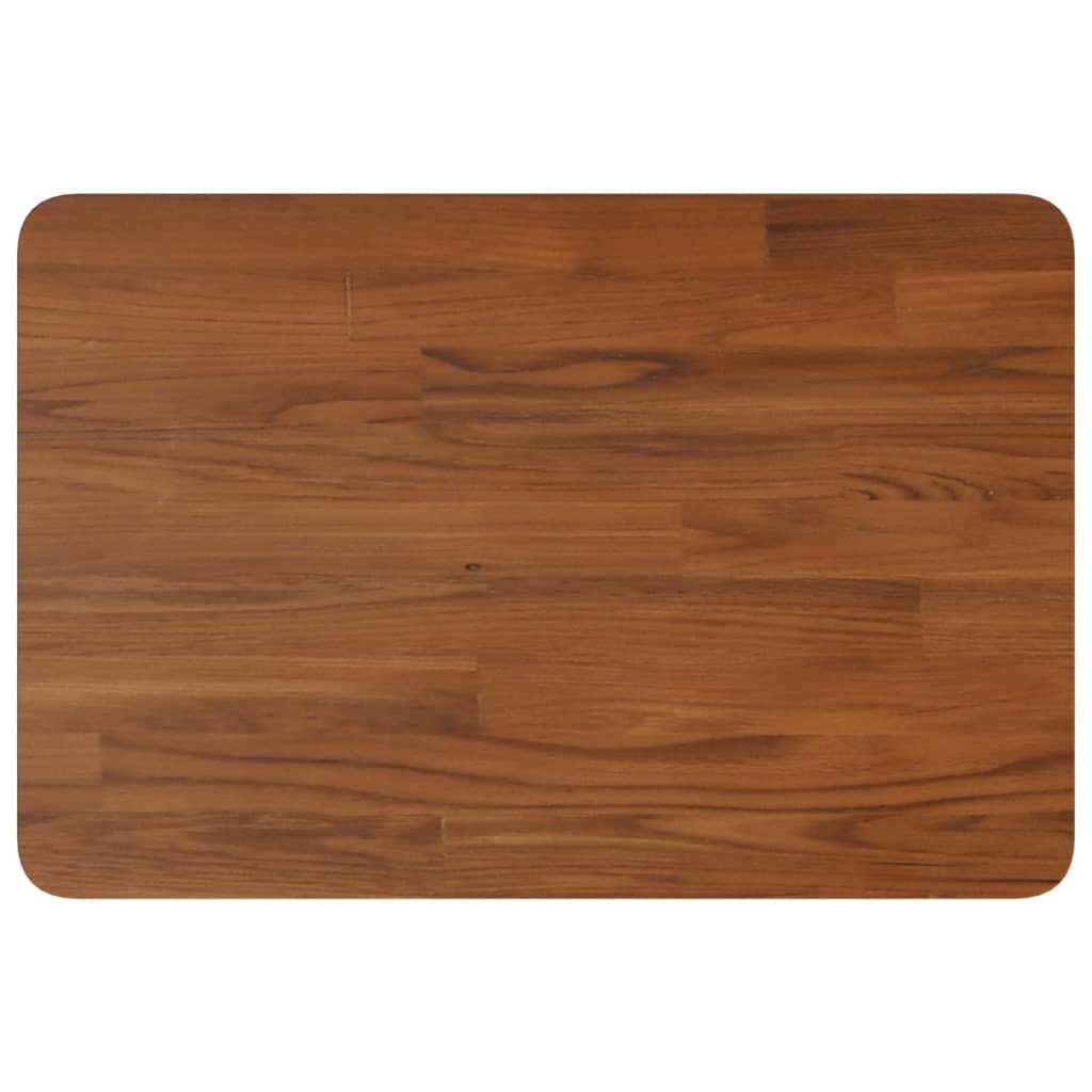Bathroom Countertop Dark Brown 60x40x2.5cm Treated Solid Wood