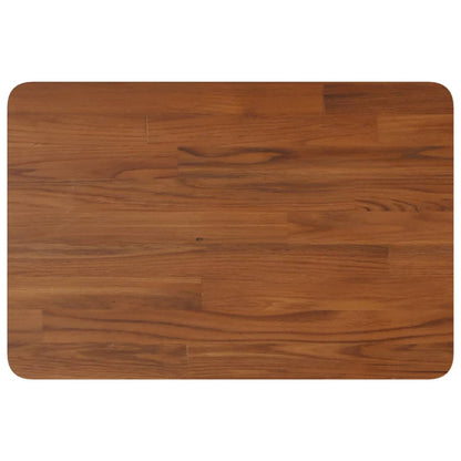 Bathroom Countertop Dark Brown 60x40x2.5cm Treated Solid Wood