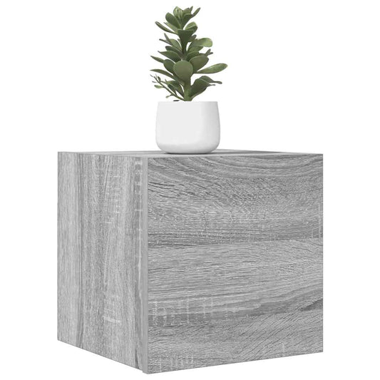 Wall Mounted TV Cabinet 2 pcs Grey Sonoma 30.5x30x30 cm