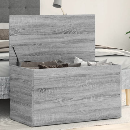 Storage Chest Grey Sonoma 84x42x46 cm Engineered Wood