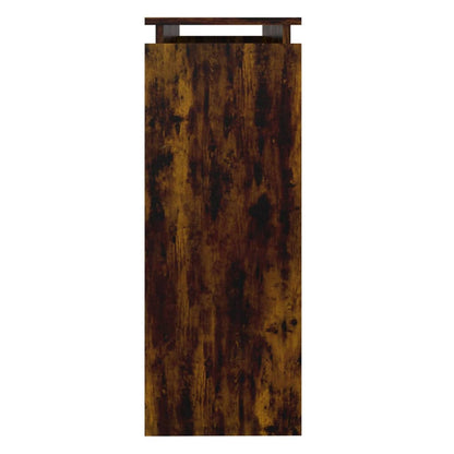 Console Table Smoked Oak 102x30x80 cm Engineered Wood