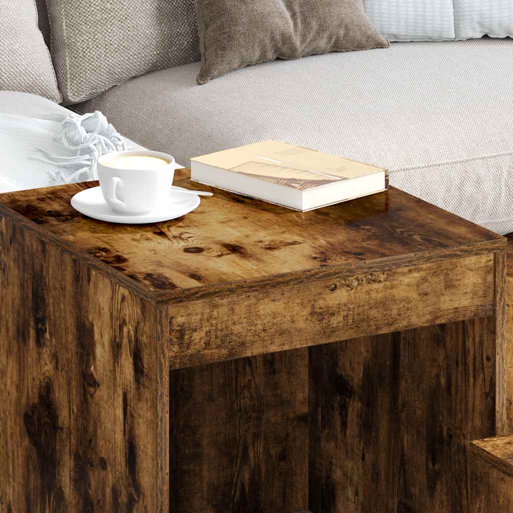 Nesting Tables 3 pcs Smoked Oak Engineered Wood