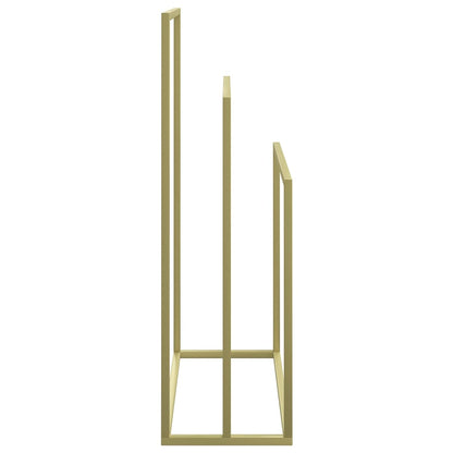 Freestanding Towel Rack Gold 48x24x79 cm Iron